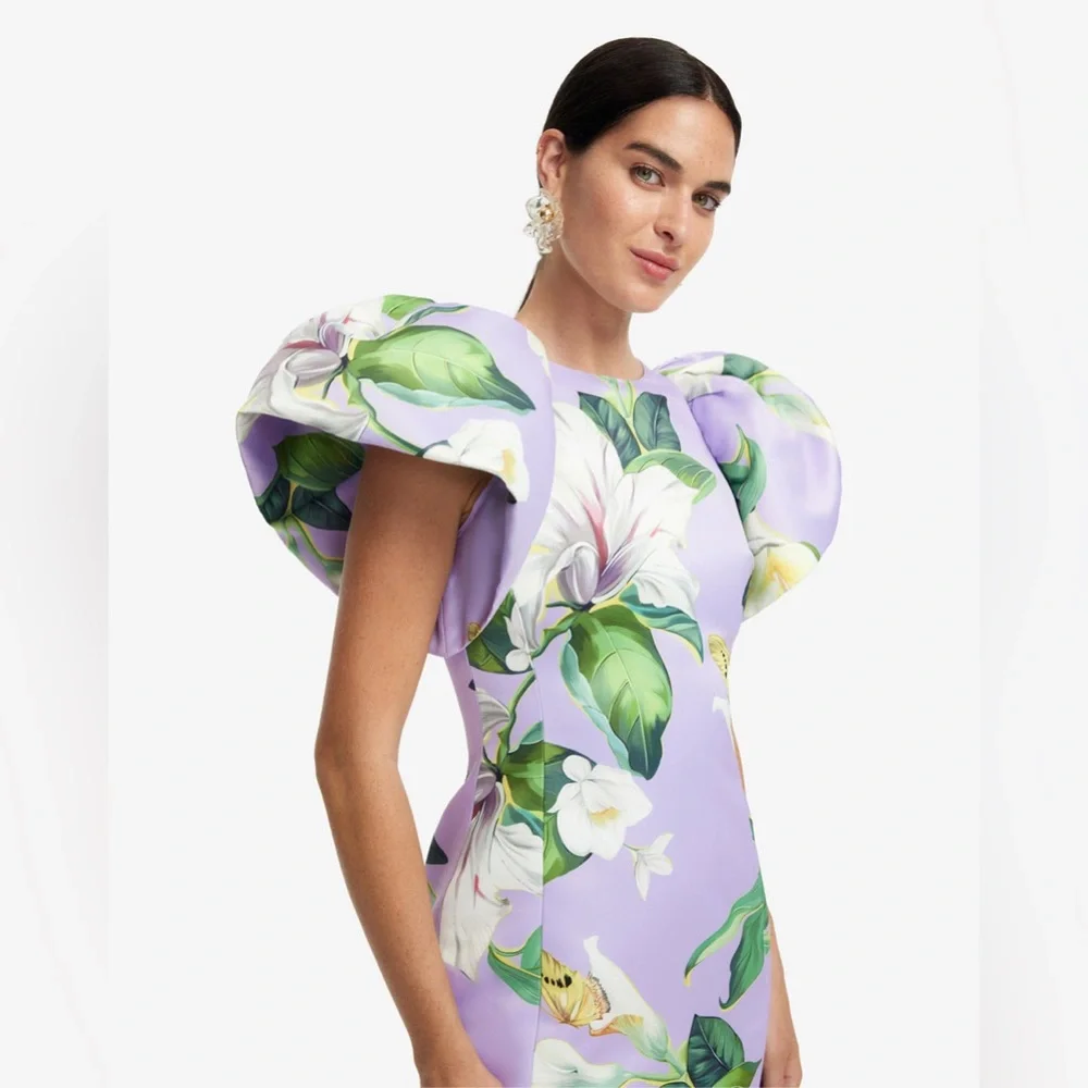 LEO LIN
Lucinda floral puff-sleeve maxi dress - Picture 4 of 9